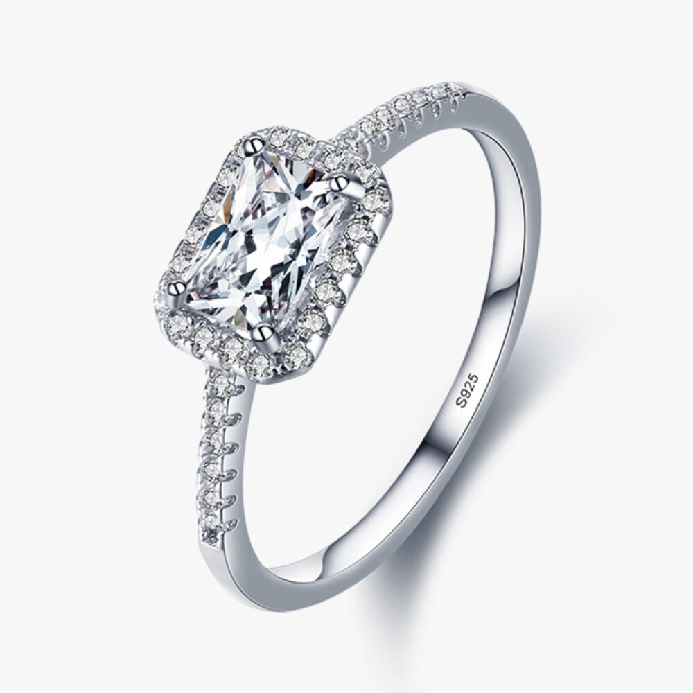 Elegant SS &‎ Rhodium CZ